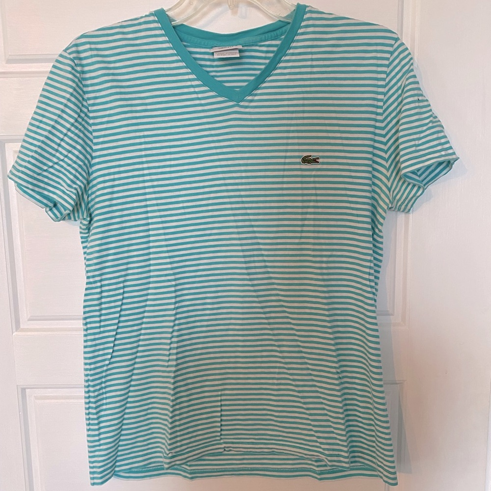 Lacoste 🐊Striped Tee unisex